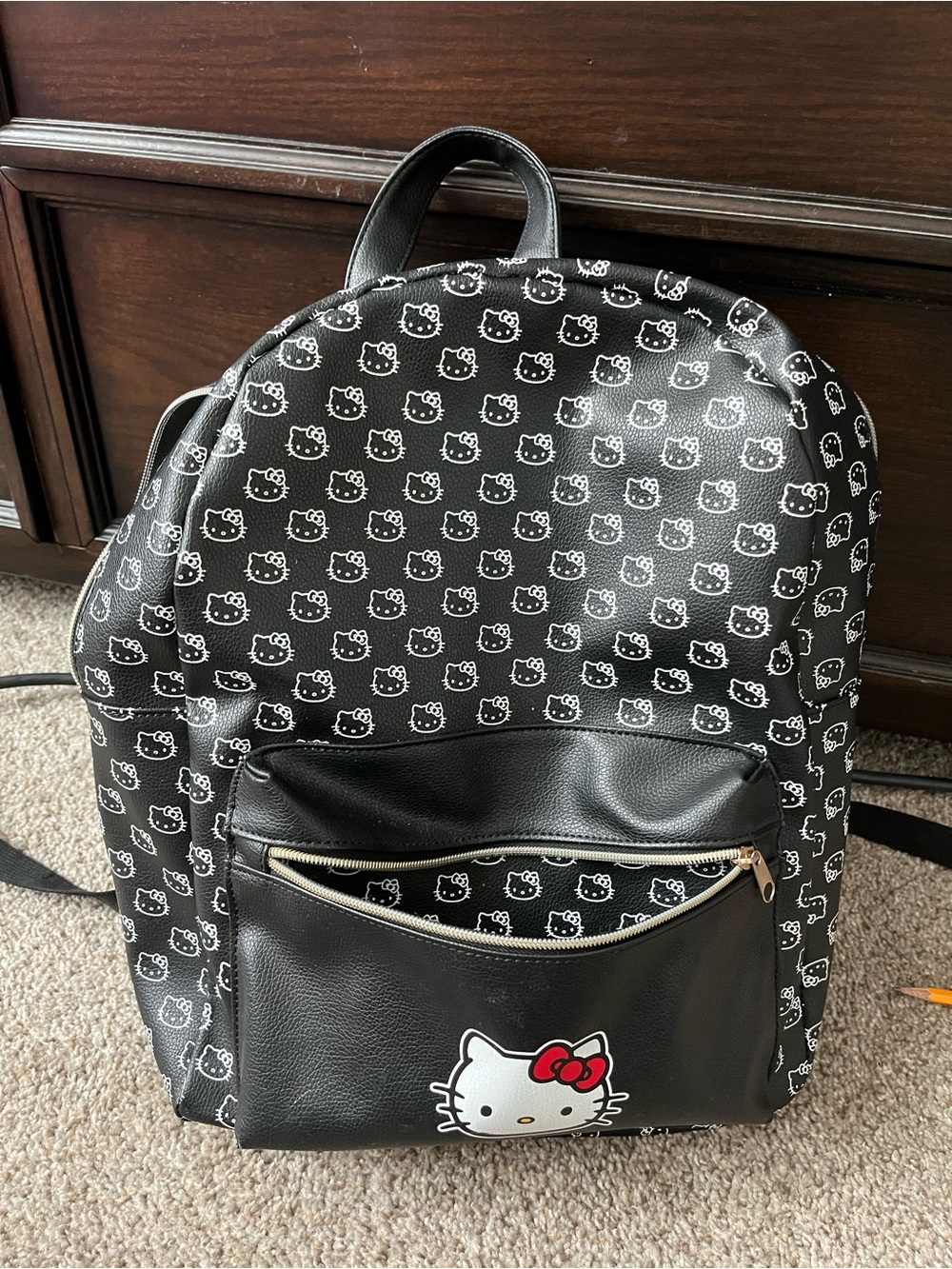 Sanrio Hello Kitty All-Over Print Faux Leather Mini Backpack